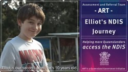 Screen capture of the opening screen of Elliot's NDIS journey YouTube video